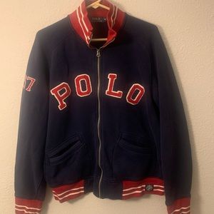 Polo Ralph Lauren Rl 67 Navy Blue Jacket Men’s Size medium